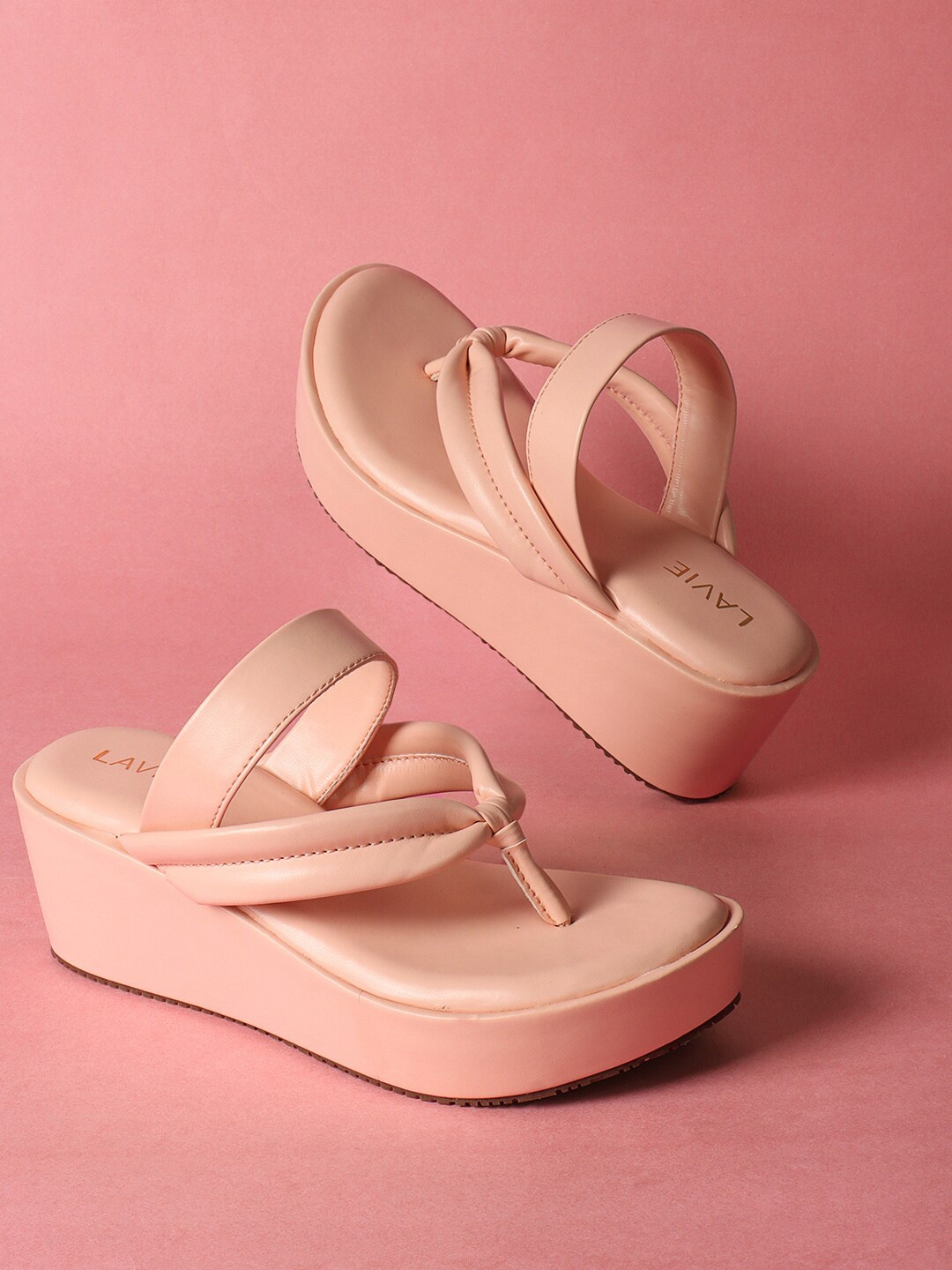 

Lavie Open Toe Wedges, Peach