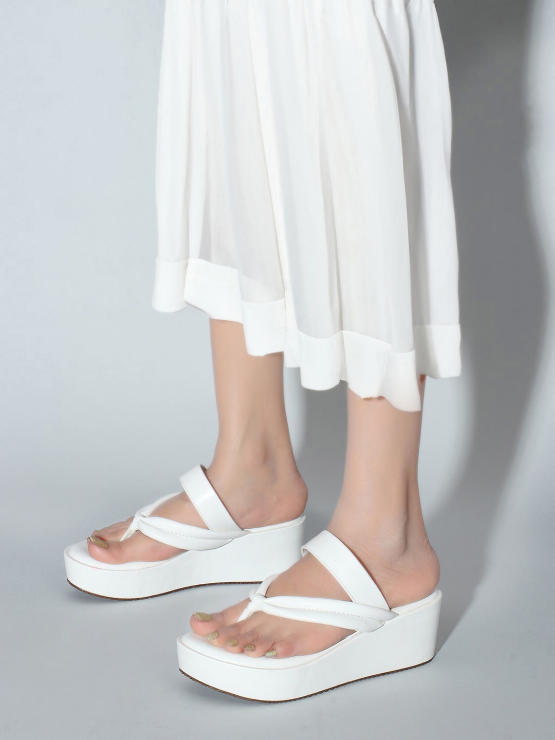 

Lavie Open Toe Wedges, White