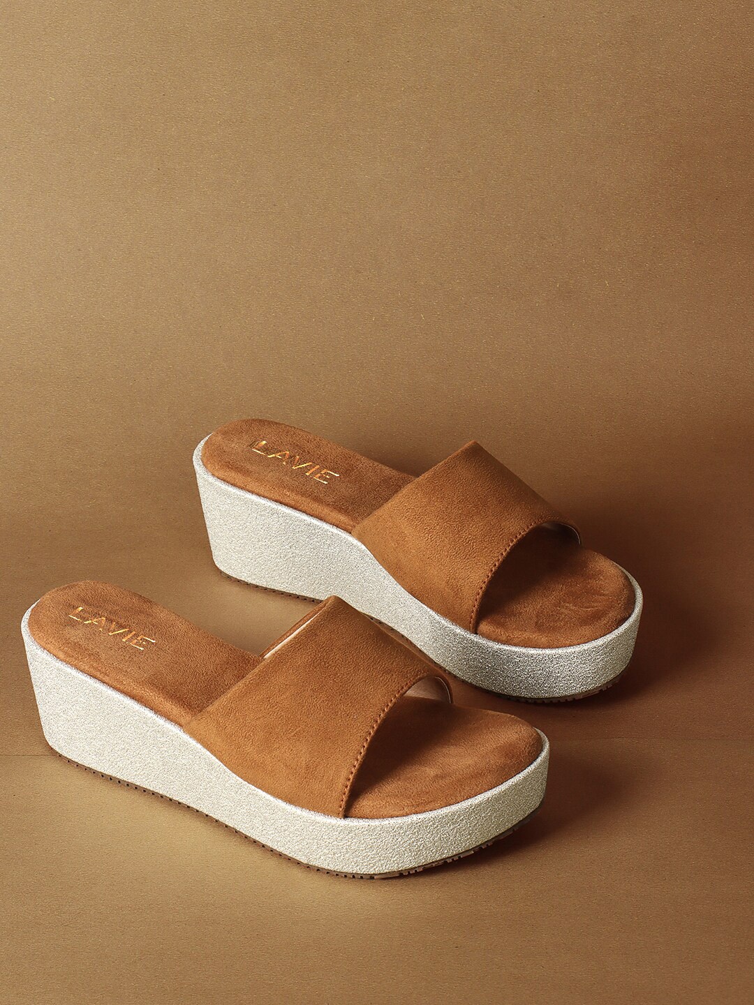 

Lavie Open Toe Wedges, Tan