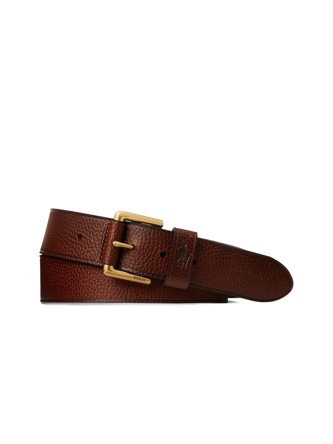 

Polo Ralph Lauren Men Textured Leather Belt, Brown