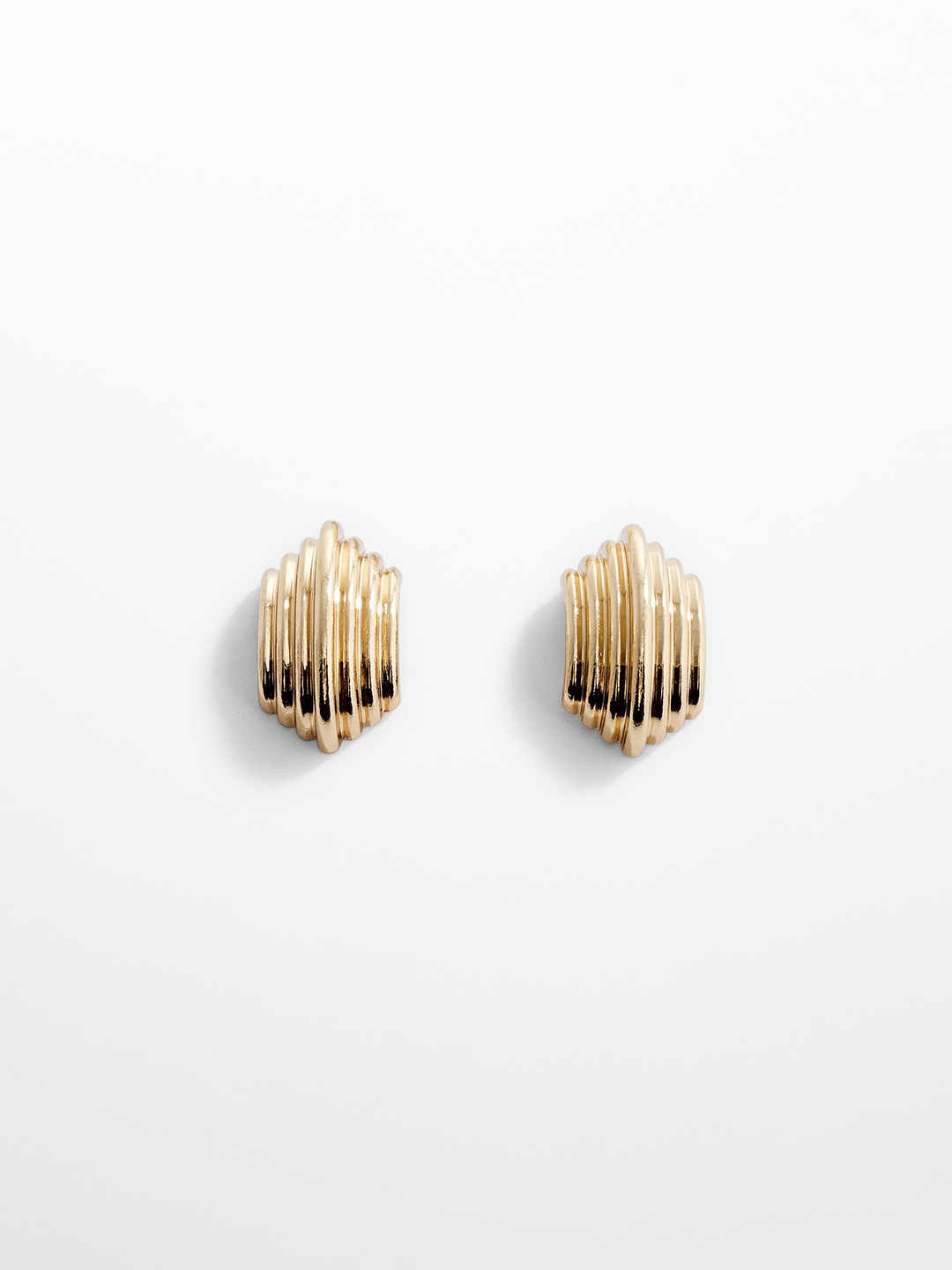 

MANGO Contemporary Drop Earrings, Gold