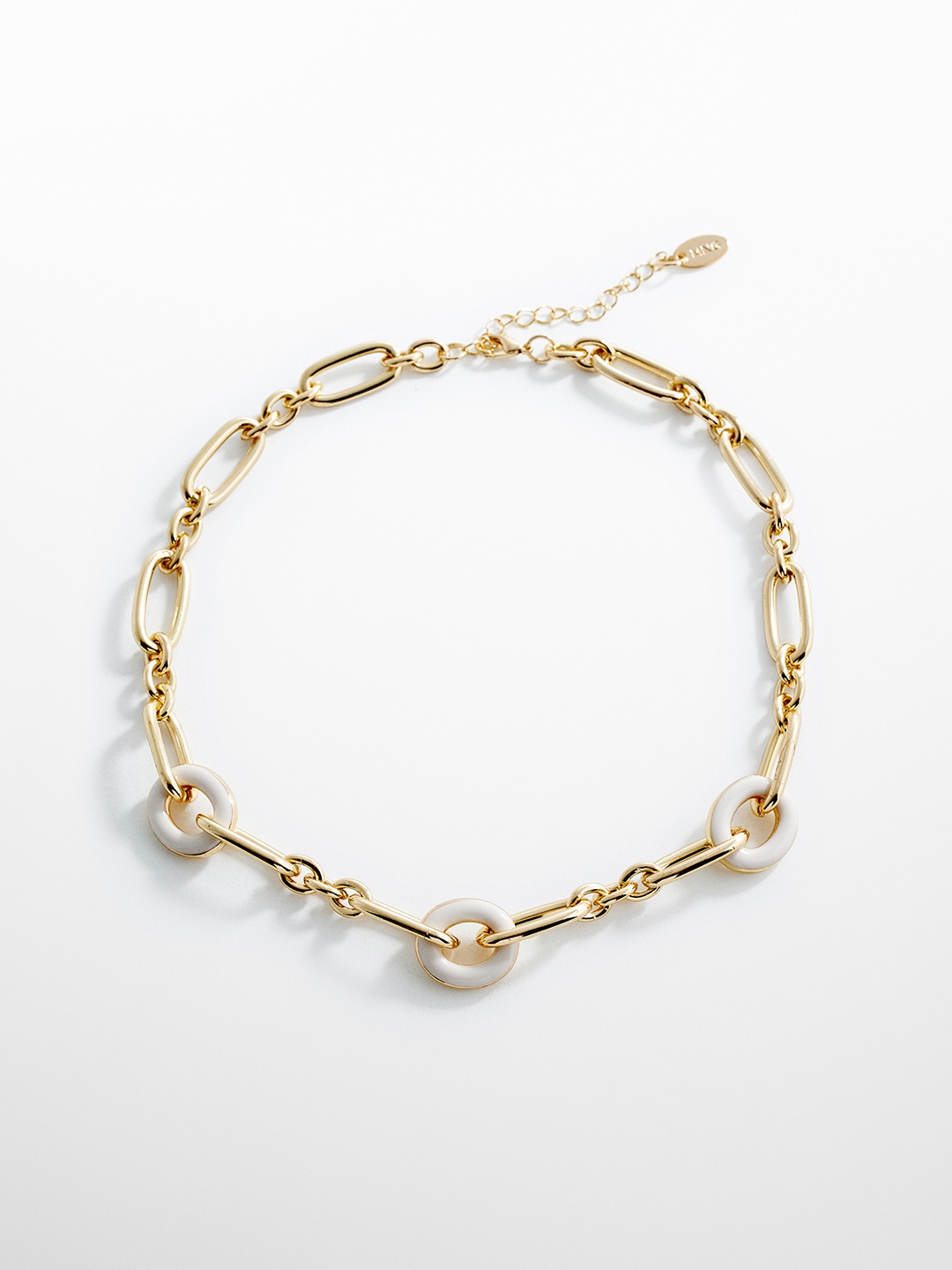 

MANGO Chain Design Necklace, Gold