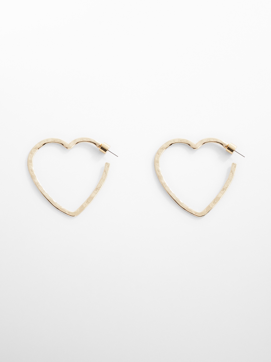 

MANGO Heart Shaped Drop Earrings, Gold