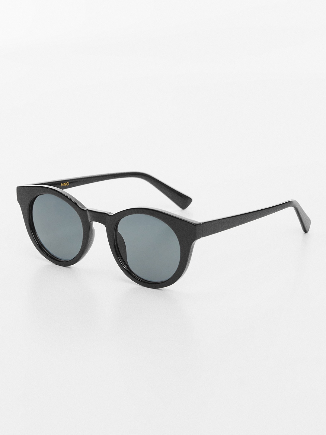 

MANGO Women Round Sunglasses with UV Protected Lens, Black