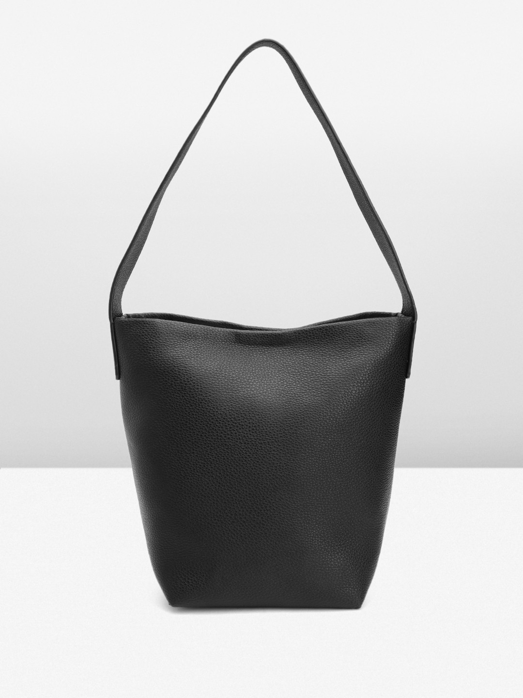 

MANGO Bucket Shoulder Bag, Black