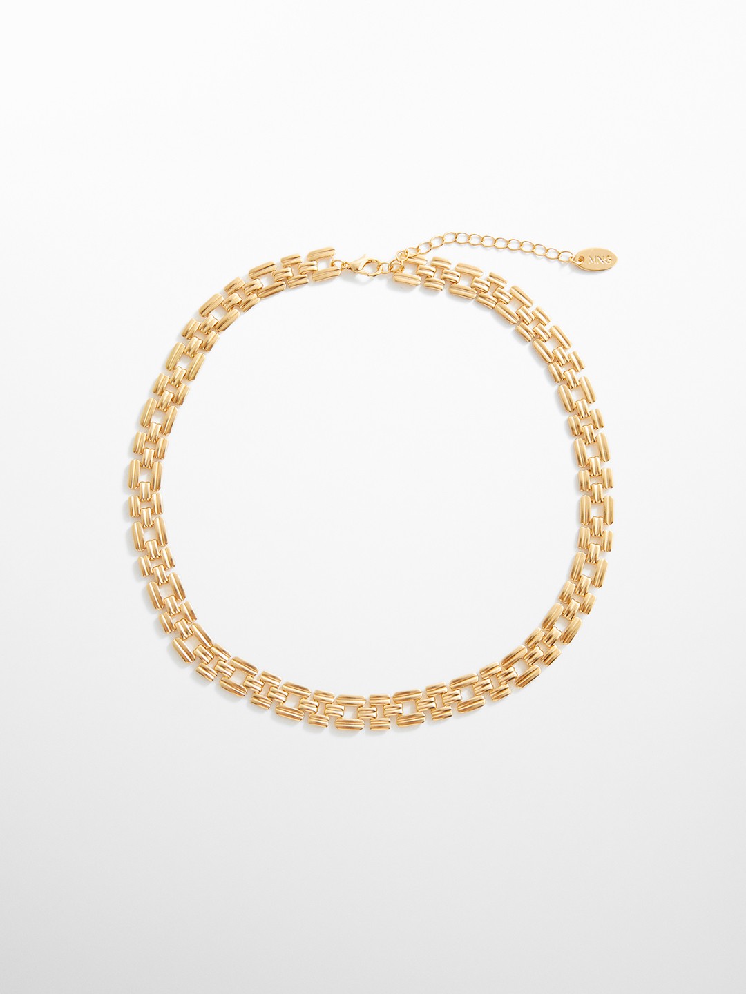 

MANGO Chain Design Necklace, Gold