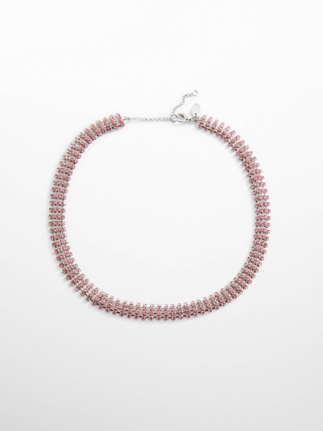 

MANGO Embellished Choker Necklace, Pink