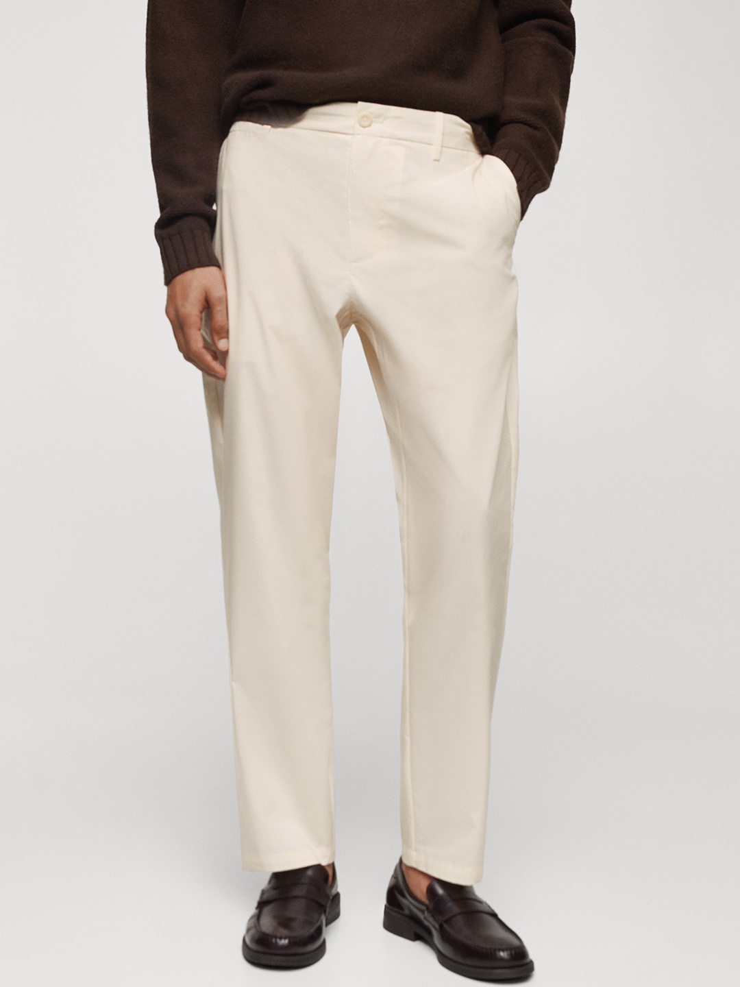

MANGO MAN Slim Fit Chinos, Off white