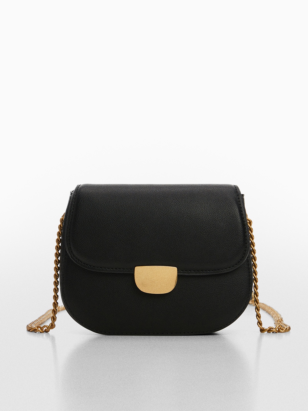 

MANGO Structured Sling Bag, Black