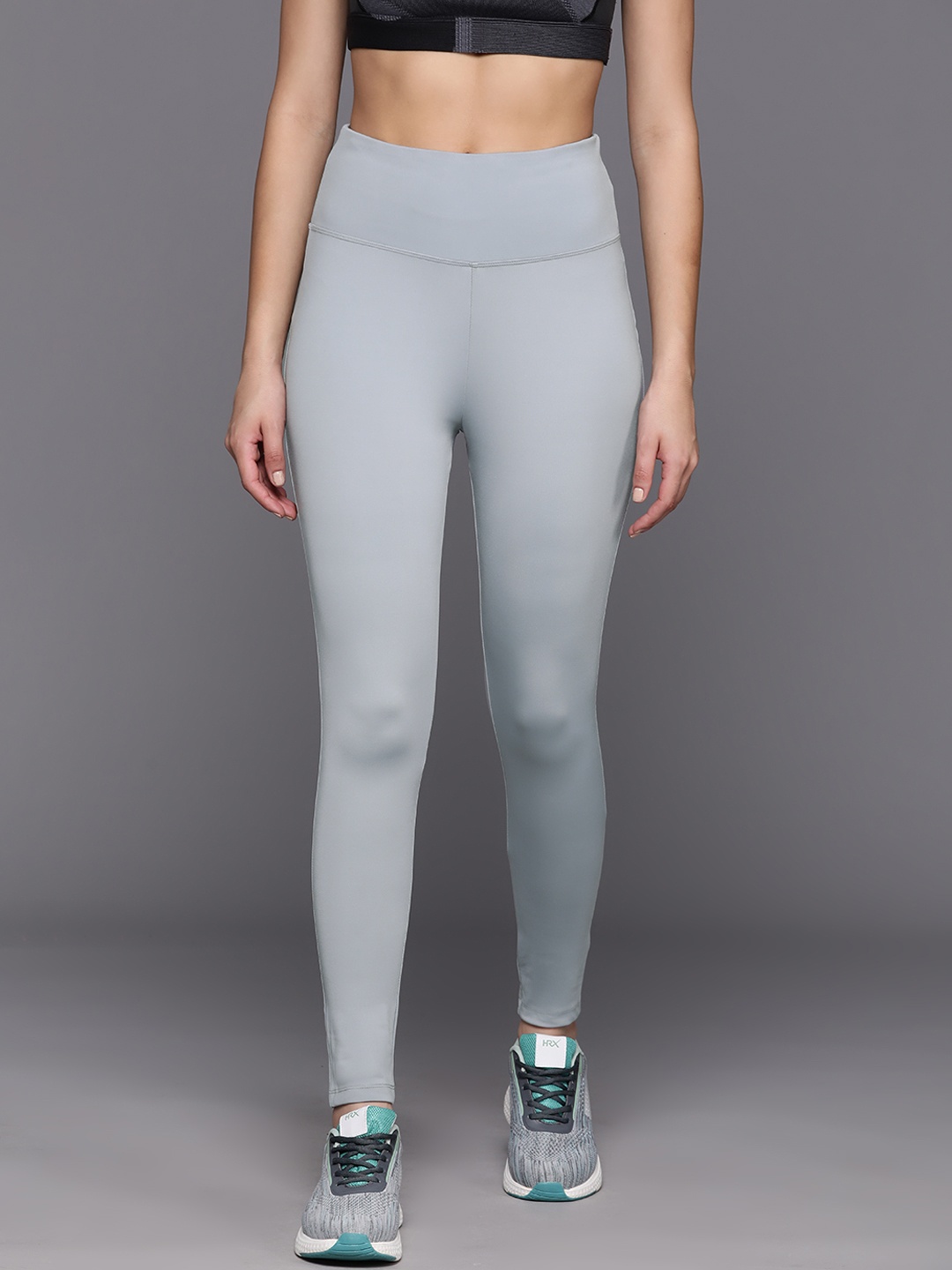 

HRX by Hrithik Roshan Women Solid Running Tights, Grey