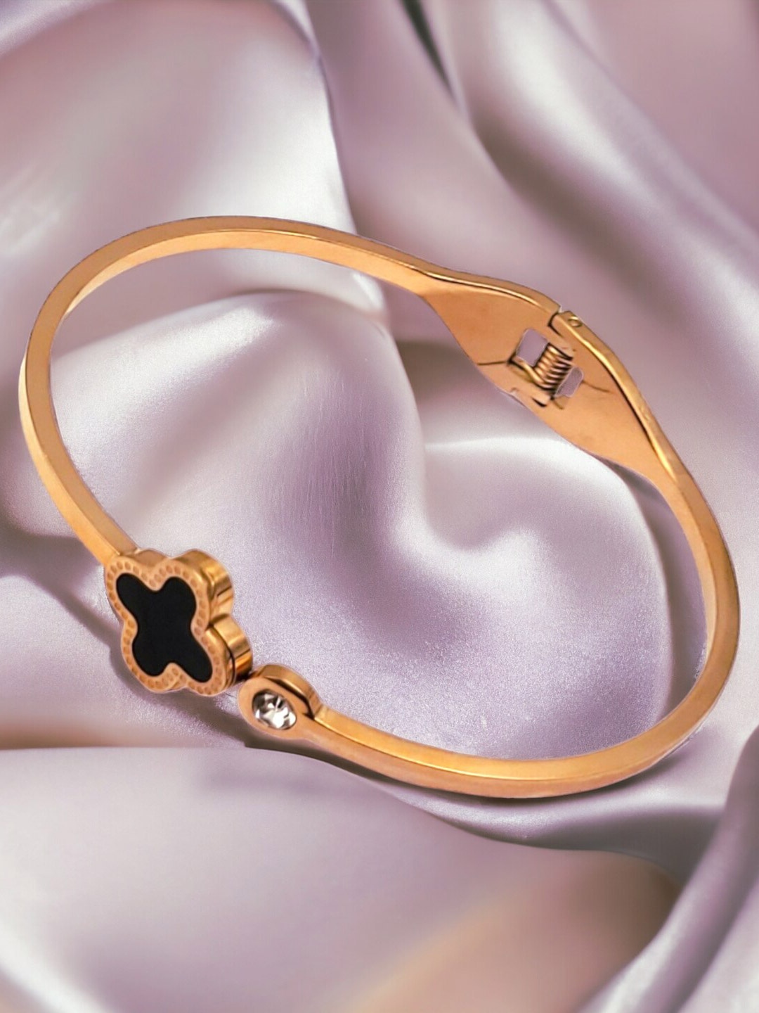

Manikya American Diamond Rose Gold Plated Kada Bracelet