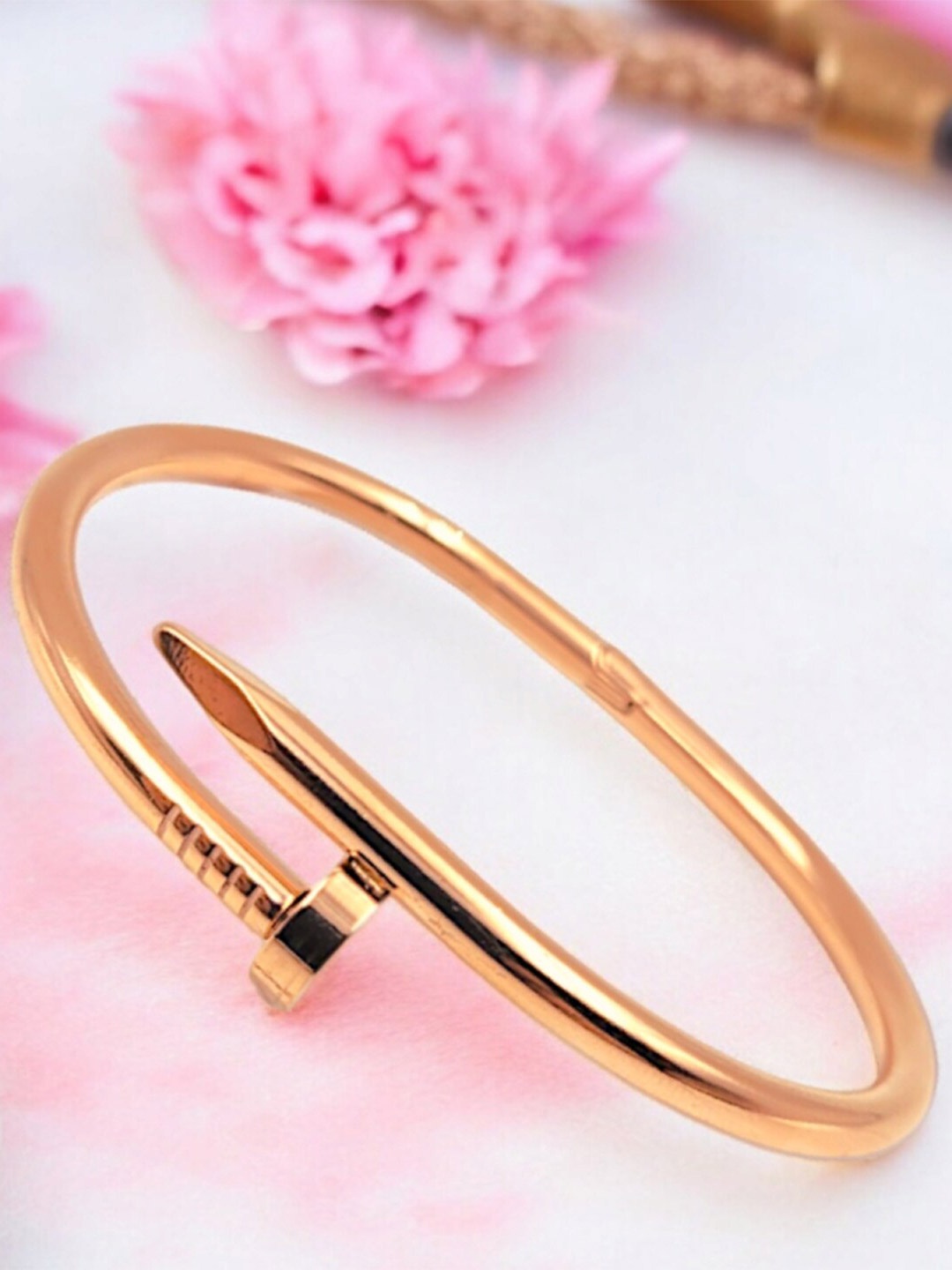 

Manikya Rose Gold Plated Cuff Bracelet