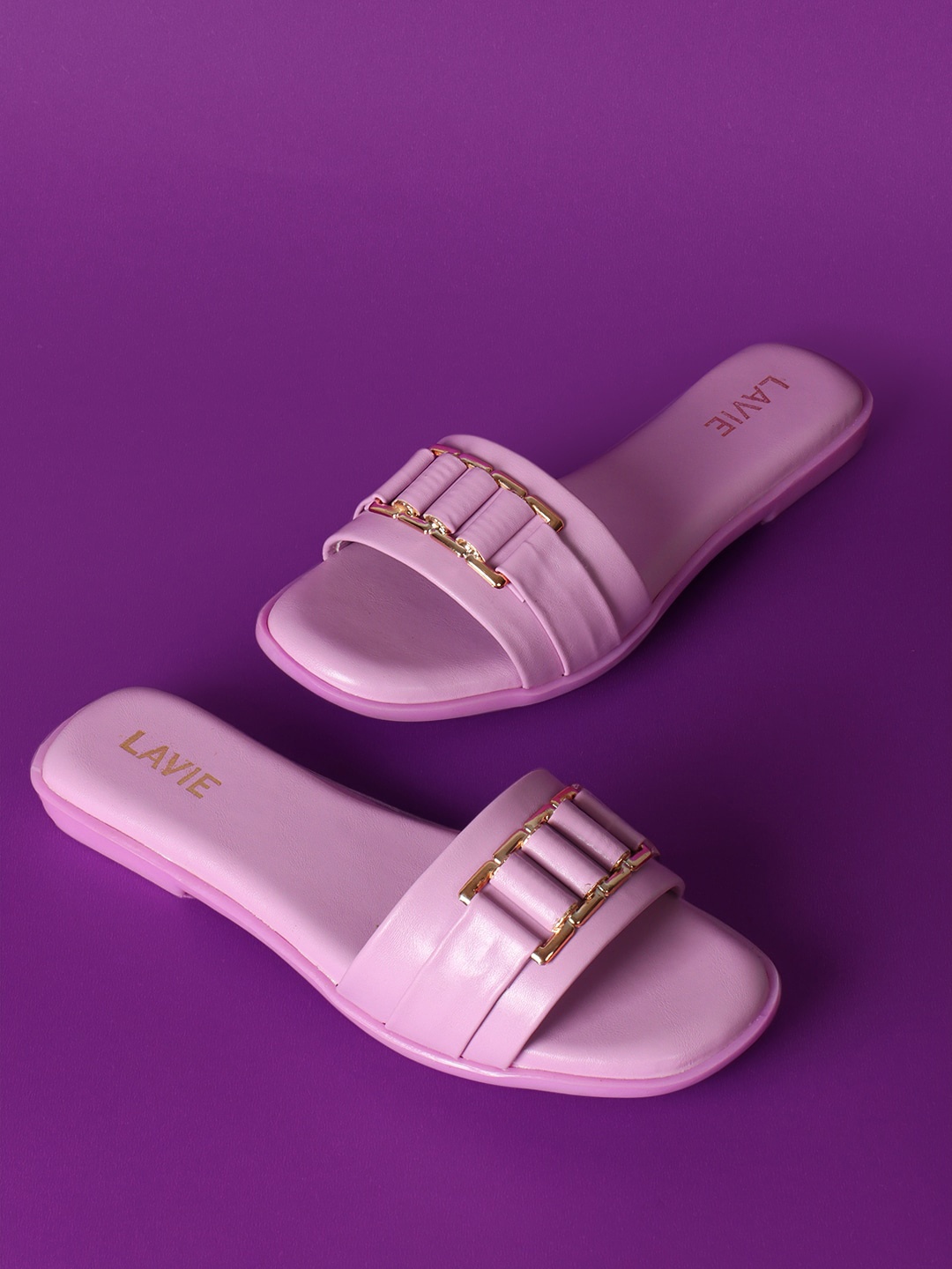 

Lavie Embellished Open Toe Flats, Purple