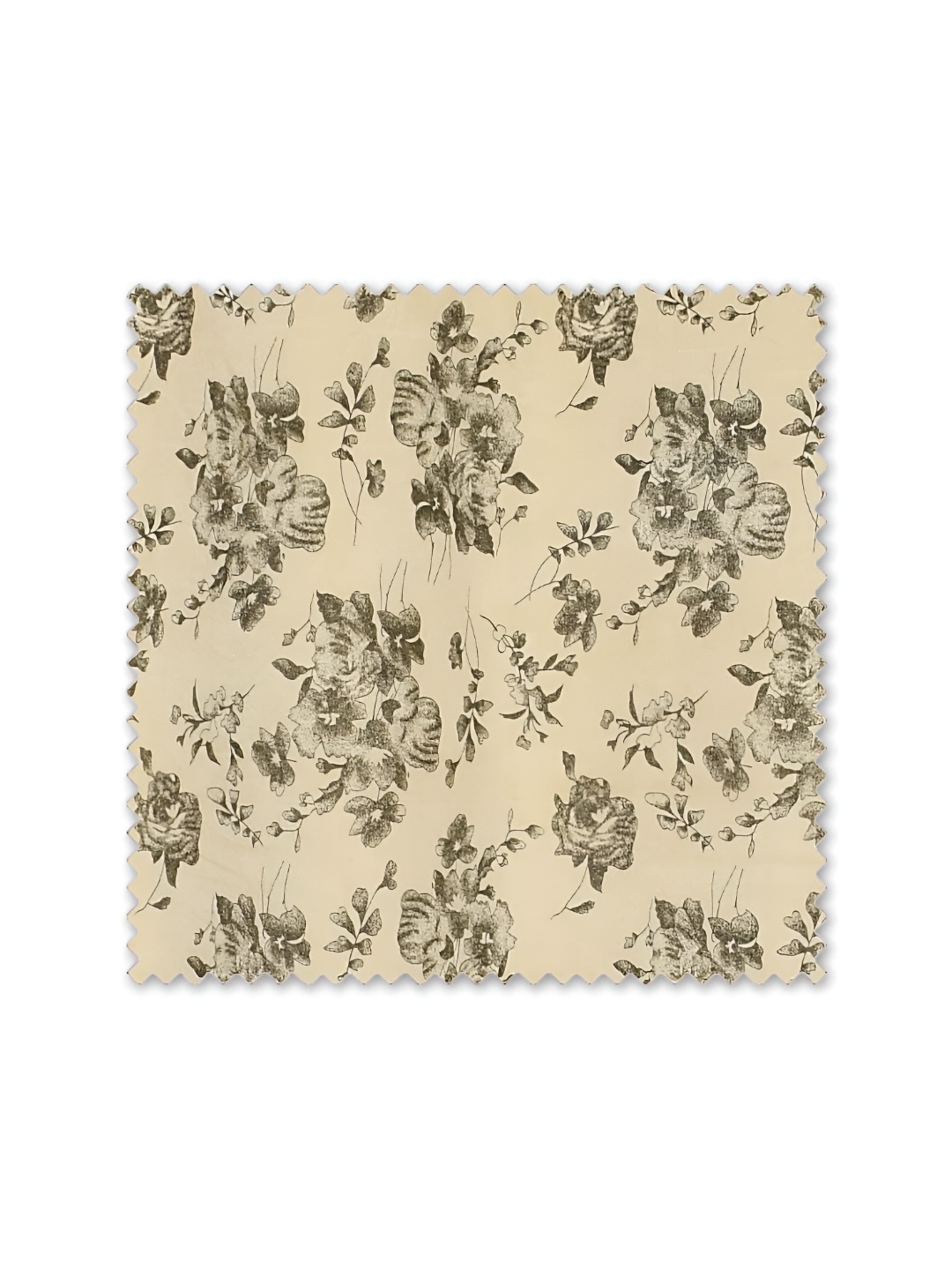 

Galaxy Home Decor Cream-Coloured 2 Pcs Floral Room Darkening Long Door Curtain