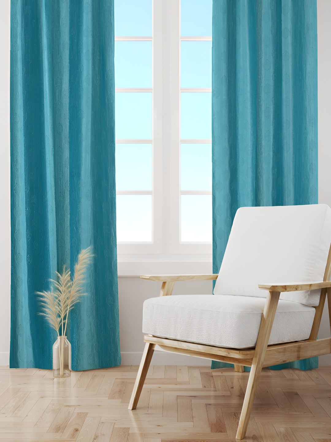 

Galaxy Home Decor Turquoise Blue Room Darkening Door Curtain