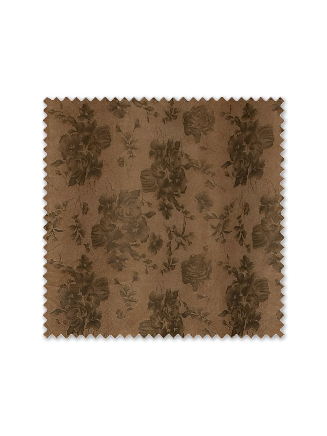 

Galaxy Home Decor Coffee Brown Floral Room Darkening Long Door Curtain