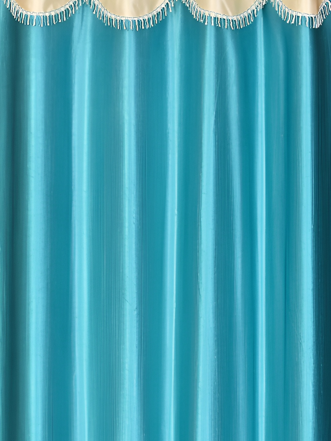 

Galaxy Home Decor Turquoise Blue Set of 2 Floral Room Darkening Window Curtain