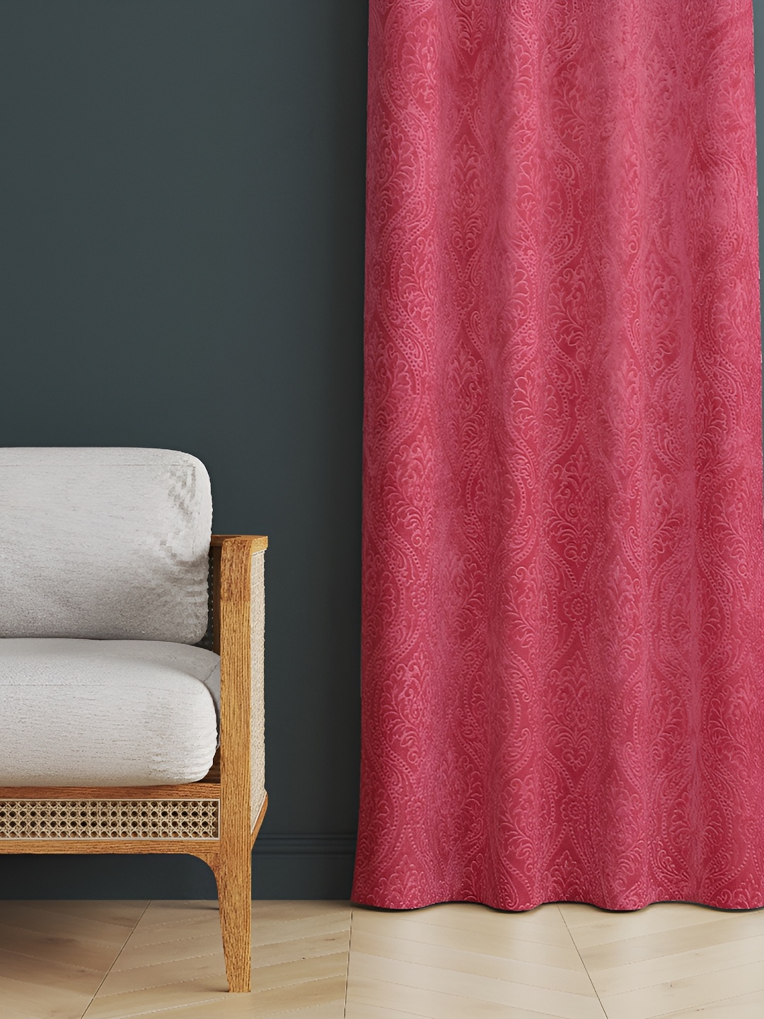 

Galaxy Home Decor Pink Floral Room Darkening Window Curtain