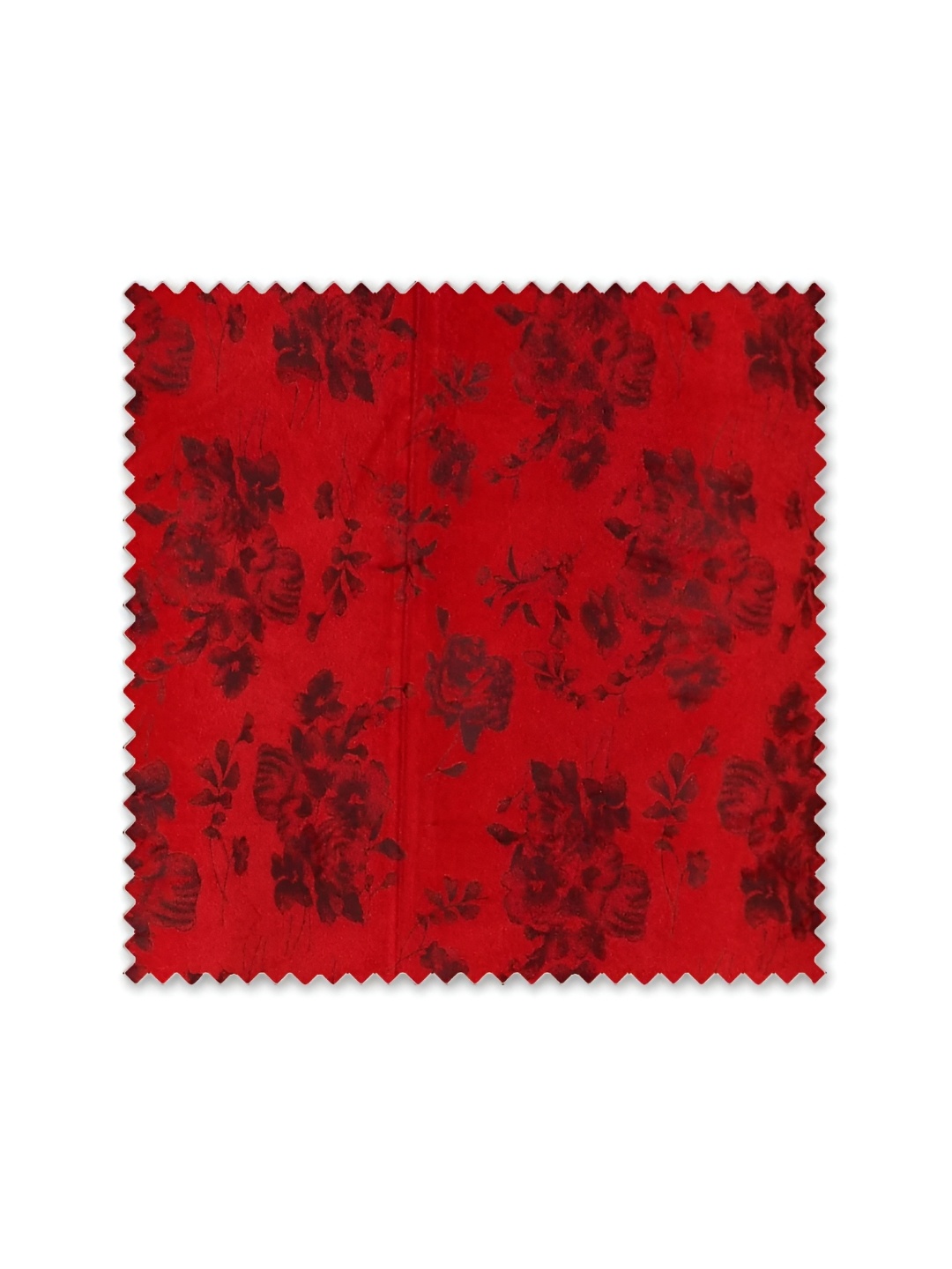 

Galaxy Home Decor Maroon Floral Room Darkening Window Curtain
