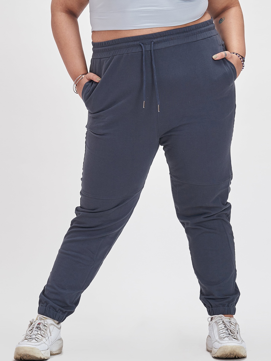 

SPIRIT ANIMAL Women Relaxed Joggers Track Pants, Grey