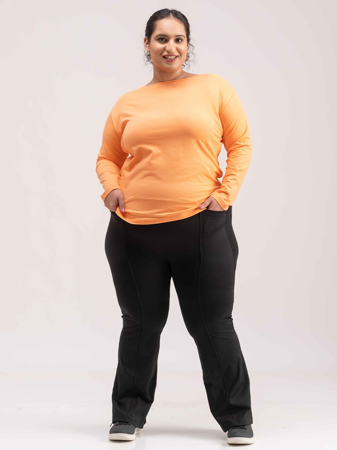 

SPIRIT ANIMAL Plus Size Breathable Cotton Tshirts, Orange