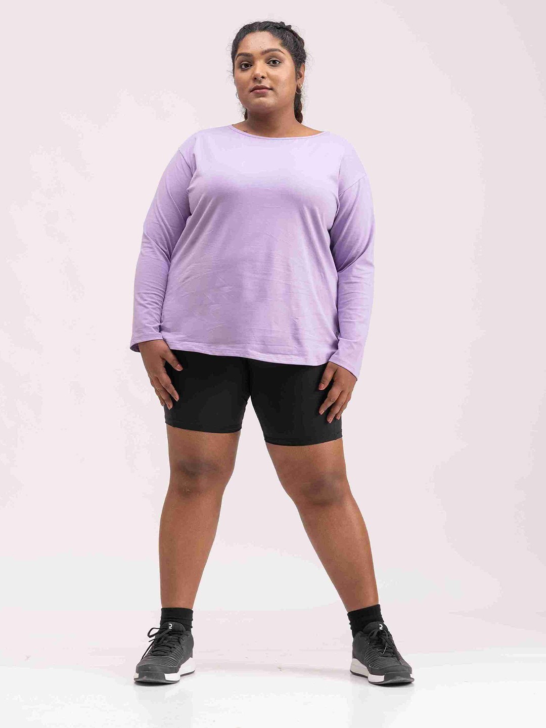 

SPIRIT ANIMAL Plus Size Long Sleeved Top, Mauve