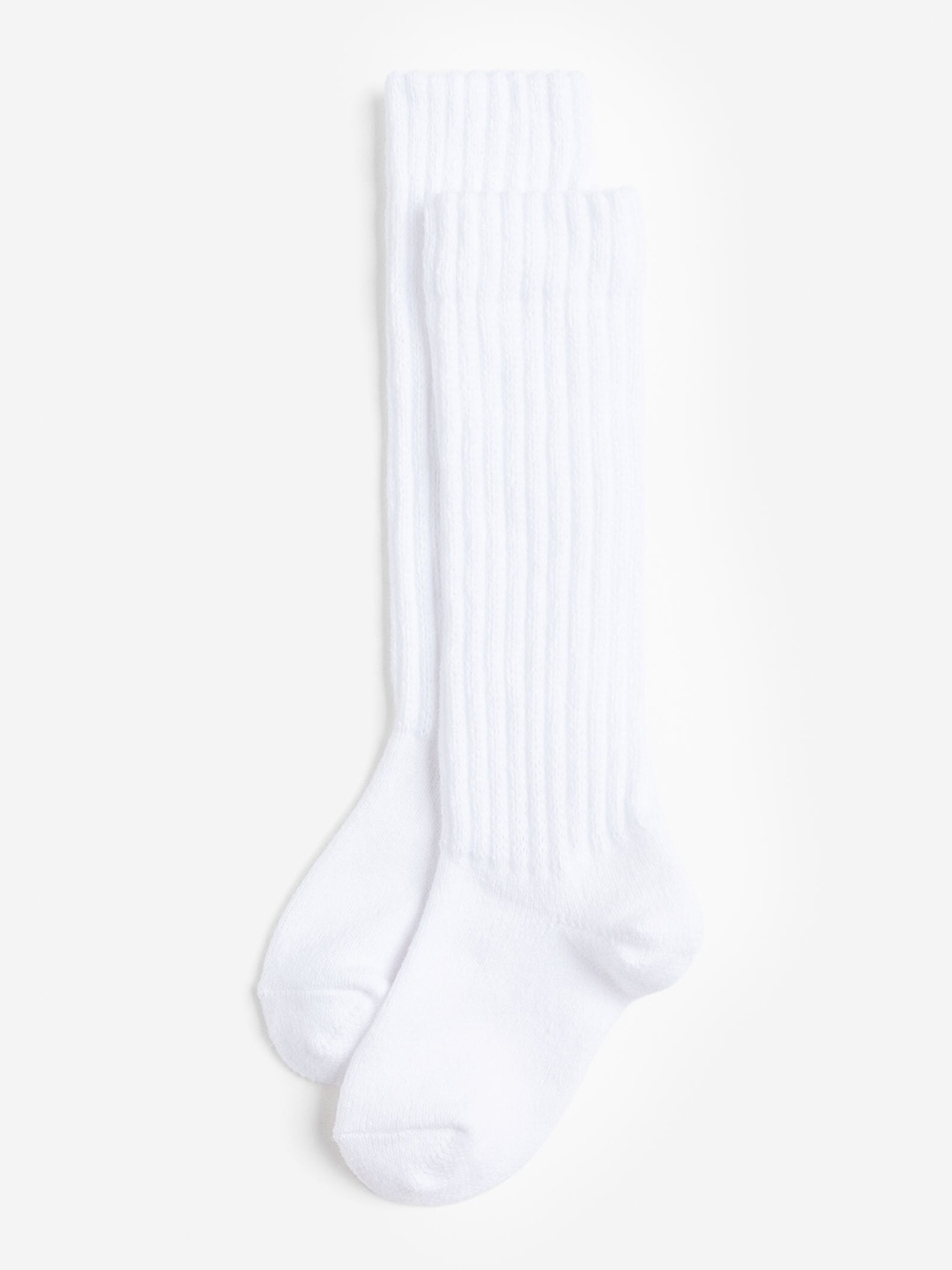 

H&M Girls 90s Slouchy Sports Socks, White