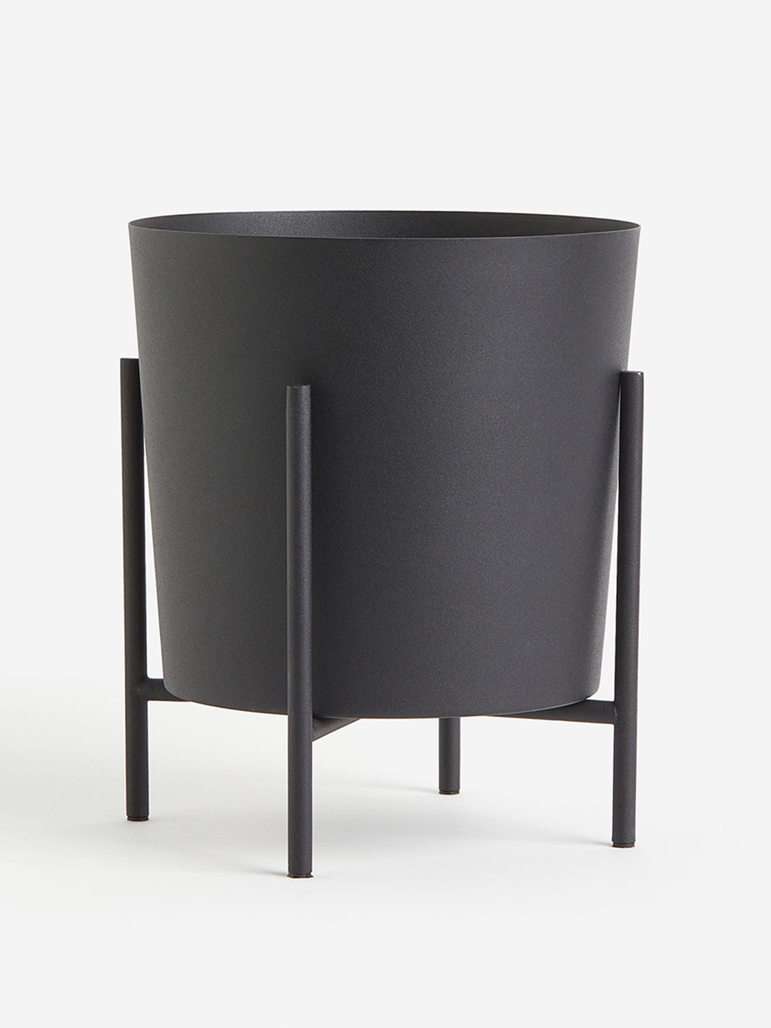

H&M Black Large Plant Pot On A Stand
