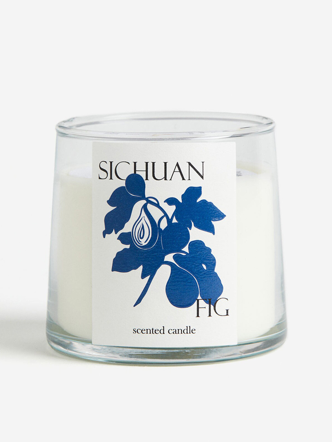 

H&M Blue Scented Candle in Glass Holder