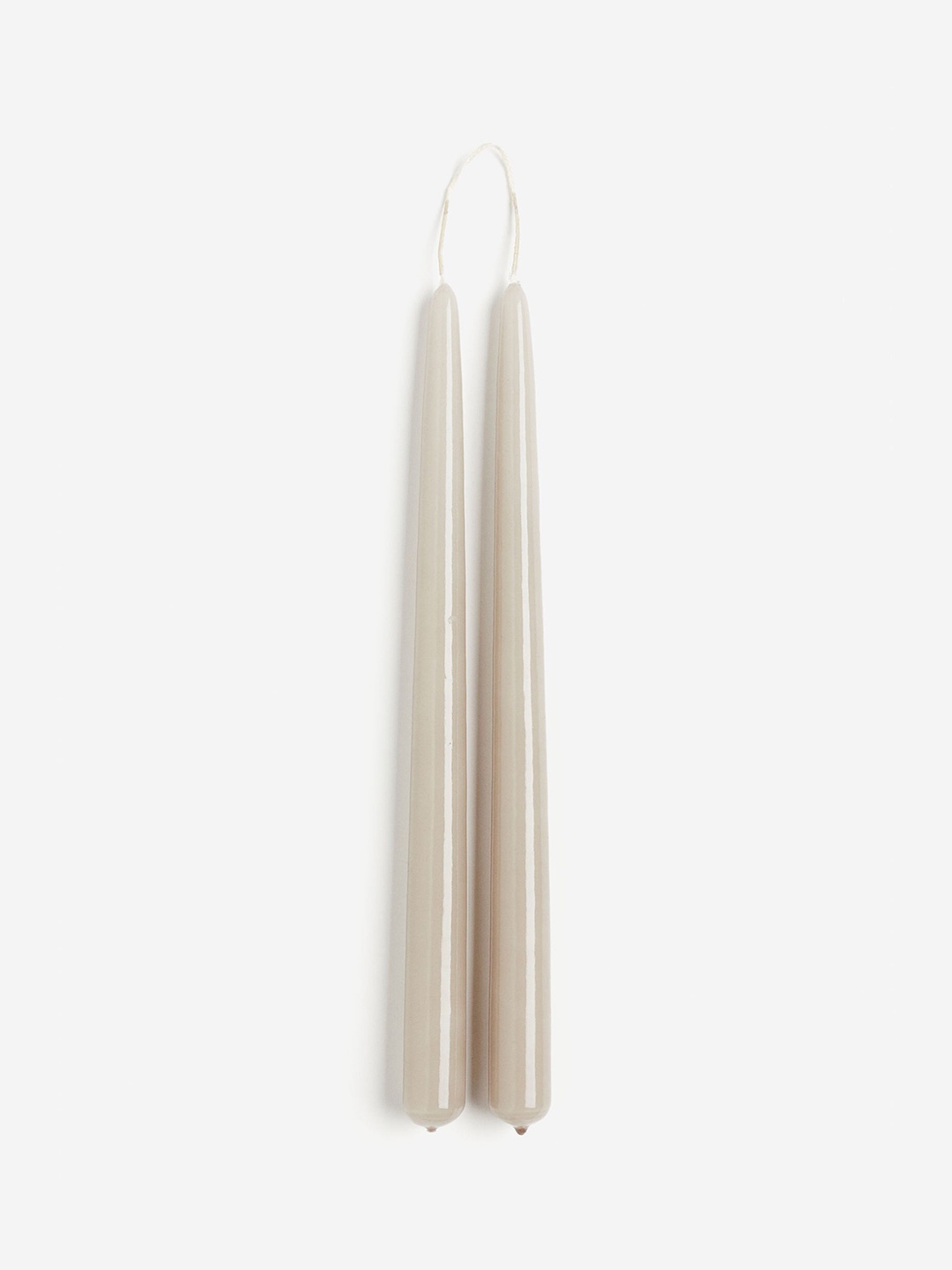 

H&M Beige 2-Pack Glossy Tapered Candles