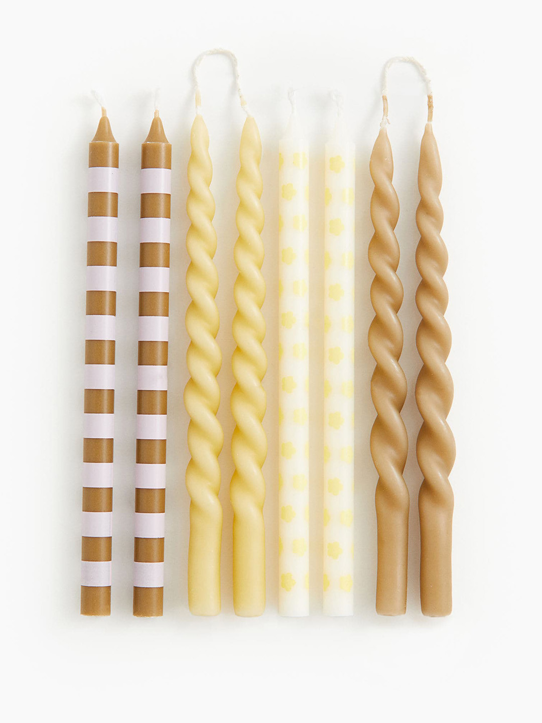 

H&M Yellow 8-Pack Thin Tapered Candles