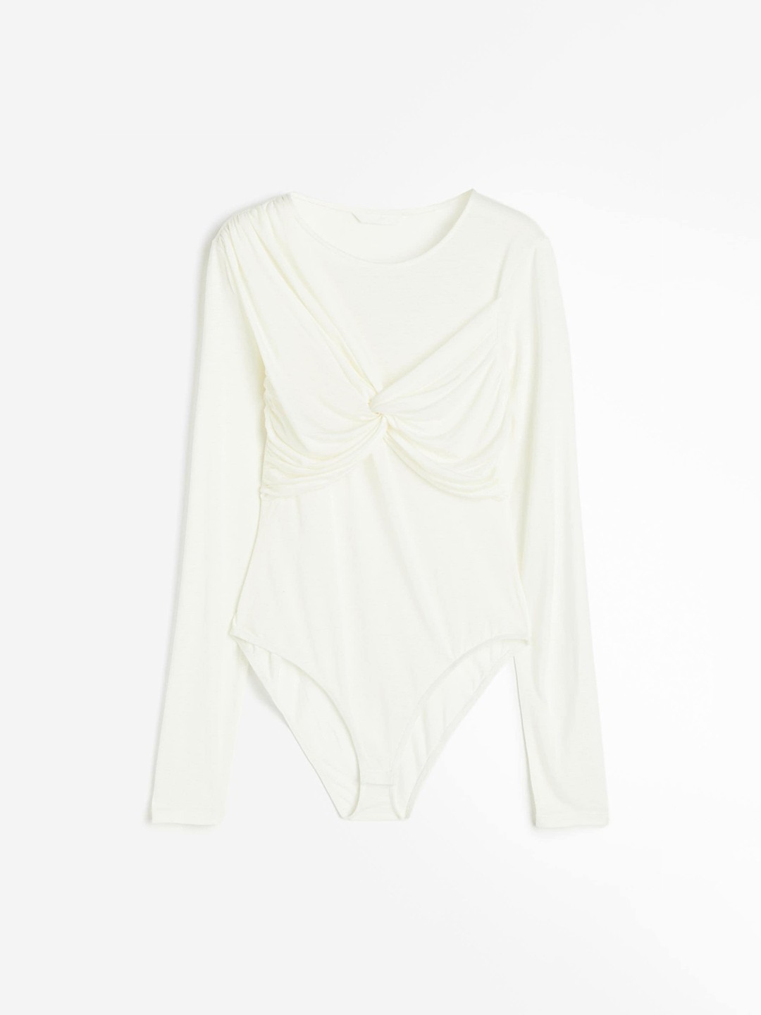 

H&M Draped Jersey Body, White