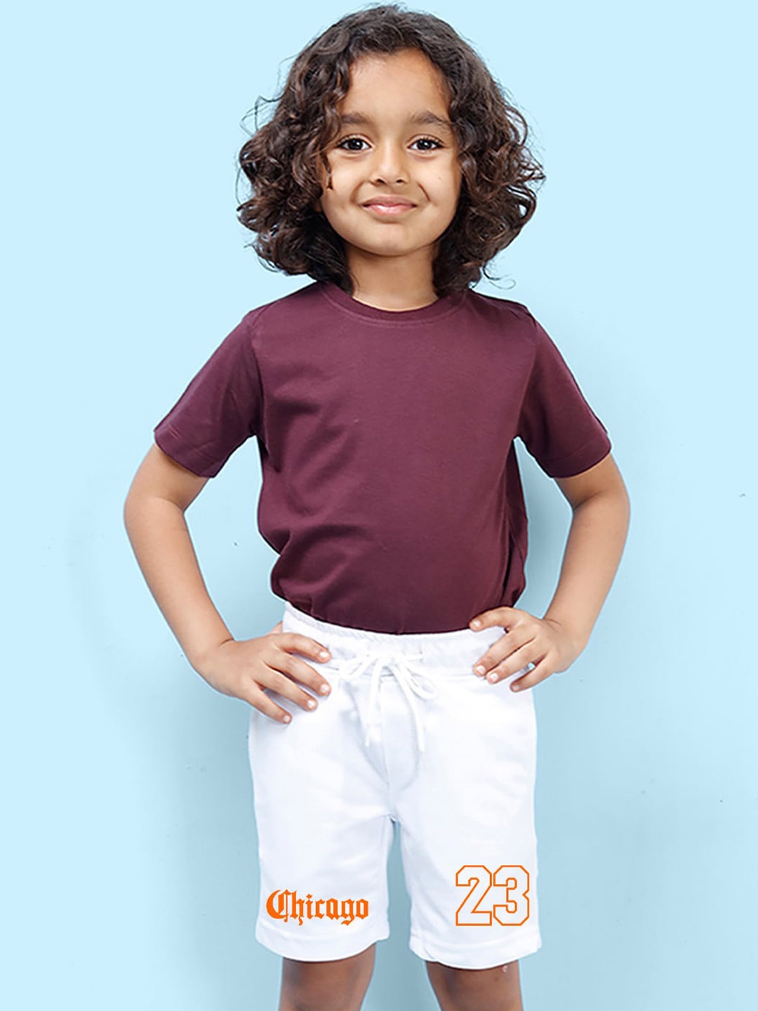 

NUSYL Boys Mid-Rise Cotton Shorts, White