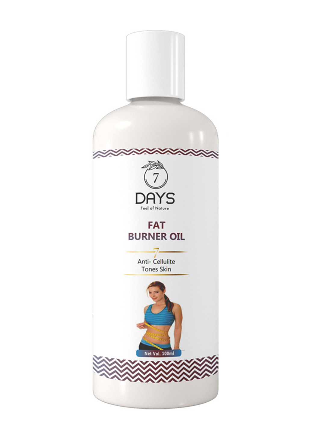 

7 DAYS Feel Of Nature Anti-Cellulite Tones Skin Fat Burner Oil - 100ml, White