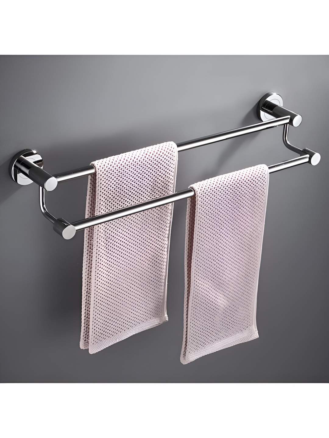 

Plantex Silver-Toned Stainless Steel Towel Rod