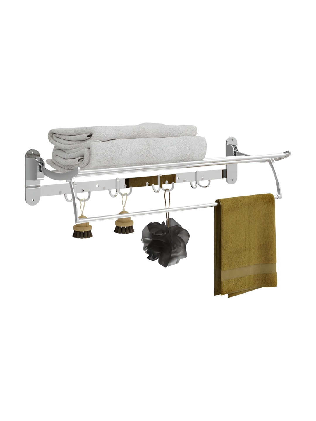 

Plantex Silver-Toned Stainless Steel Towel Holder