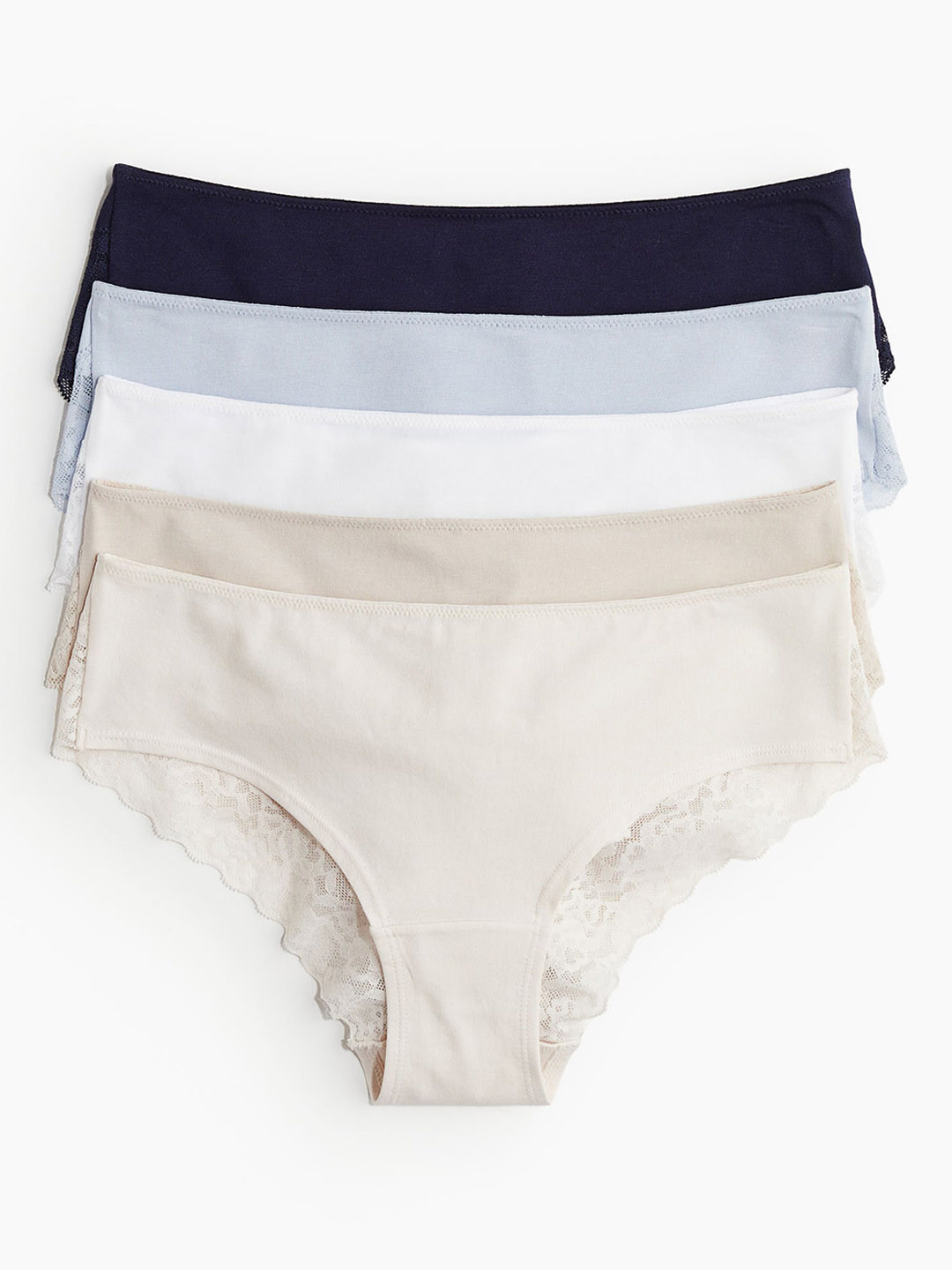 

H&M Women 5-Pack Hipster Briefs, Beige