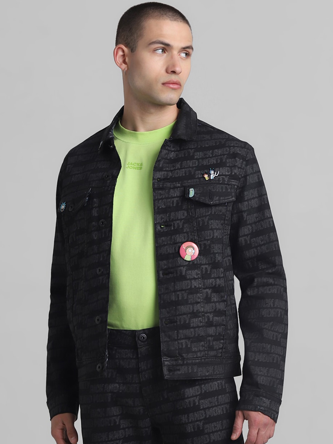 

Jack & Jones Camouflage Printed Tailored Jacket, Black
