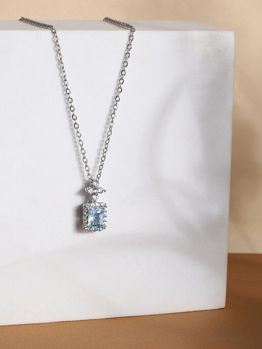 

Avyana Silver-Plated Cubic Zirconia Chain