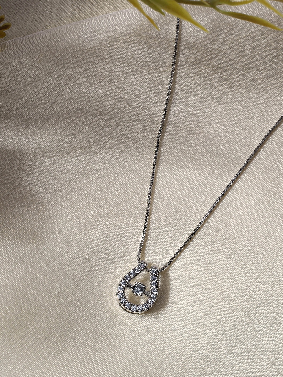 

Avyana Silver-Plated Cubic Zirconia Chain