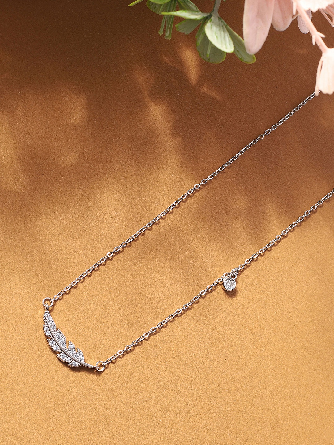 

Avyana Silver-Plated Cubic Zirconia Chain