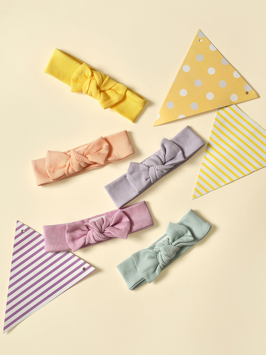 

MiArcus Girls Set Of 5 Chill Wrap Headbands, Purple