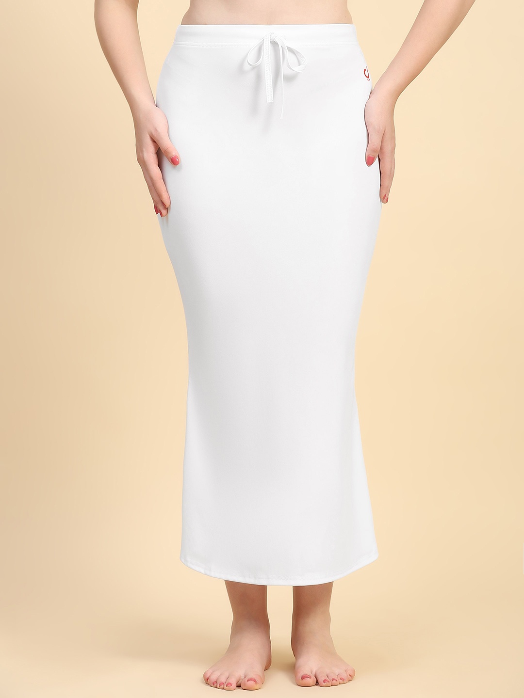

Trendmalls Fish Cut Stretchable Saree Shapewear, White
