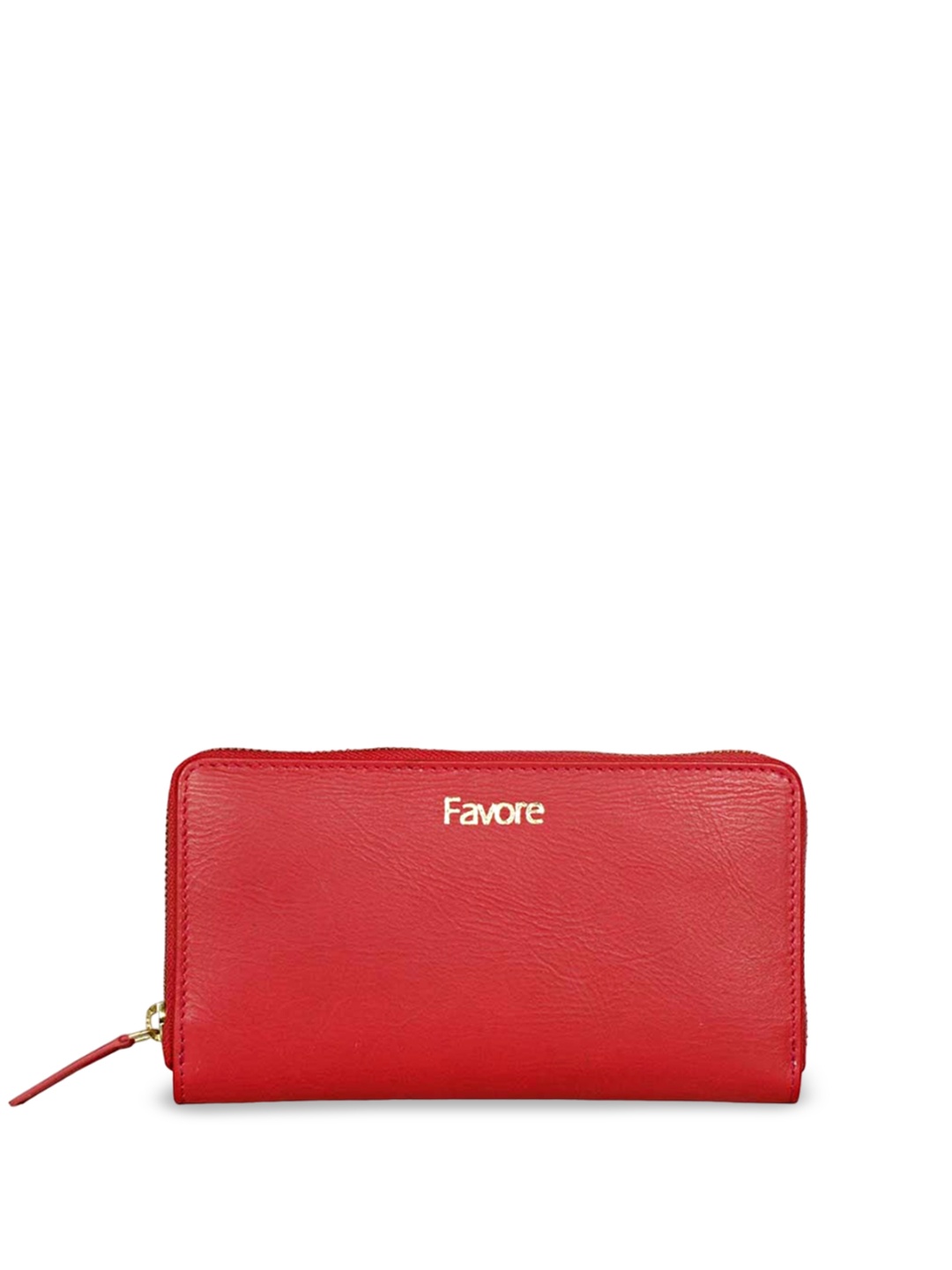

Favore Textured Leather Purse Clutch, Red