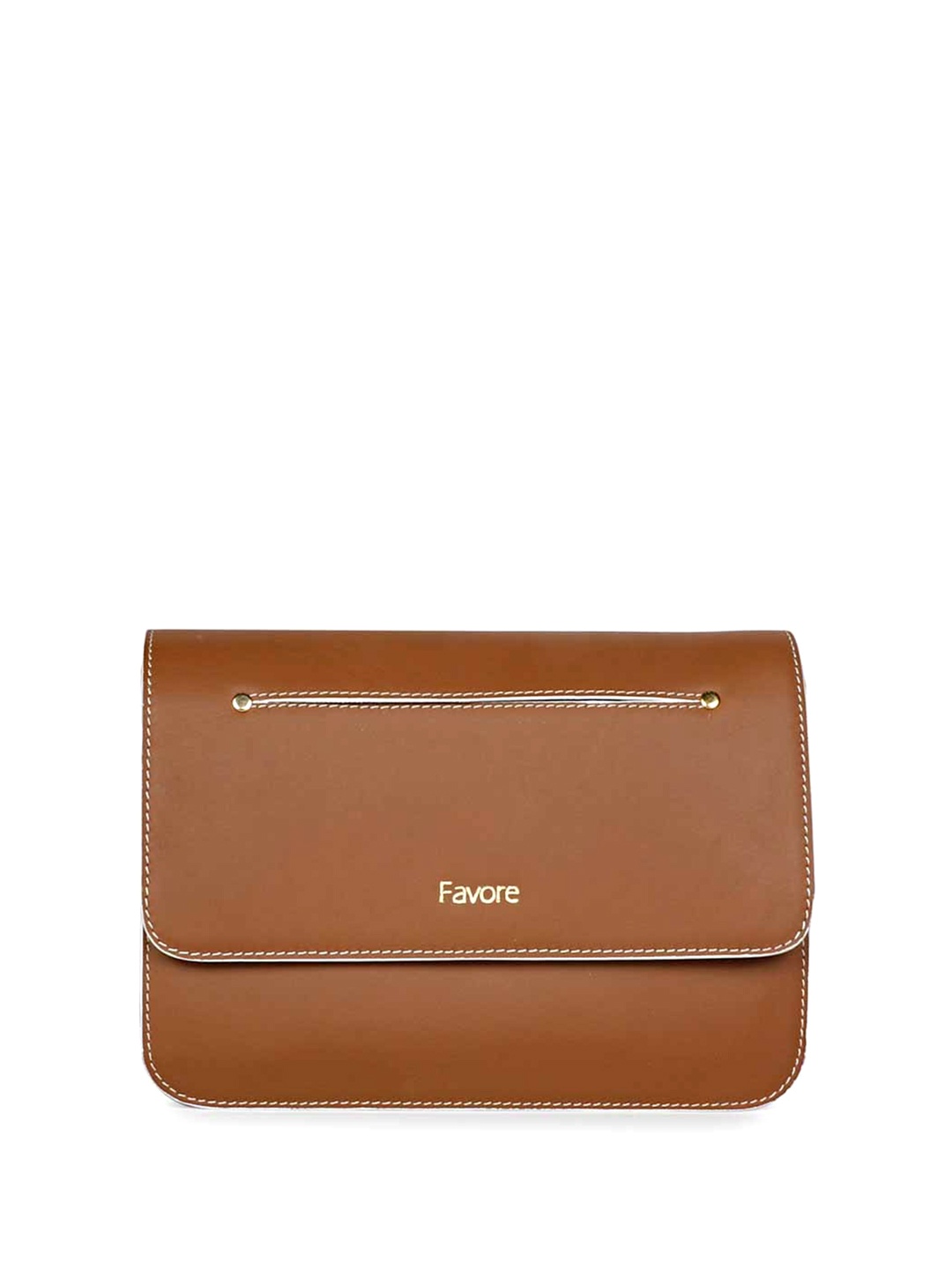 

Favore Leather Shopper Sling Bag, Tan