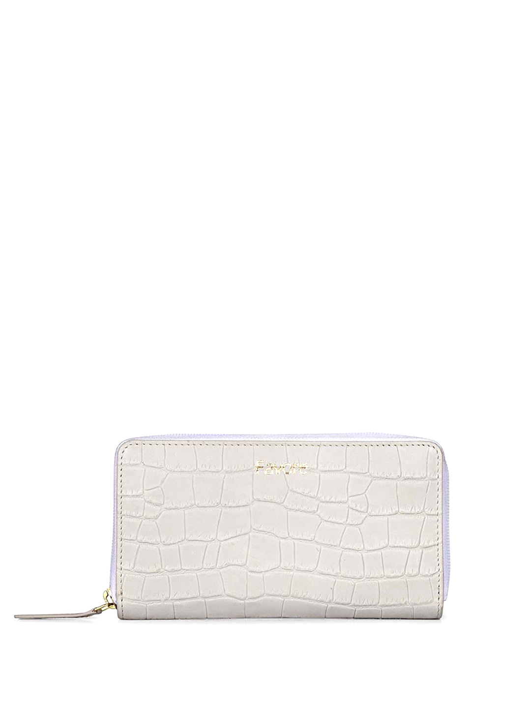 

Favore Textured Leather Purse, White