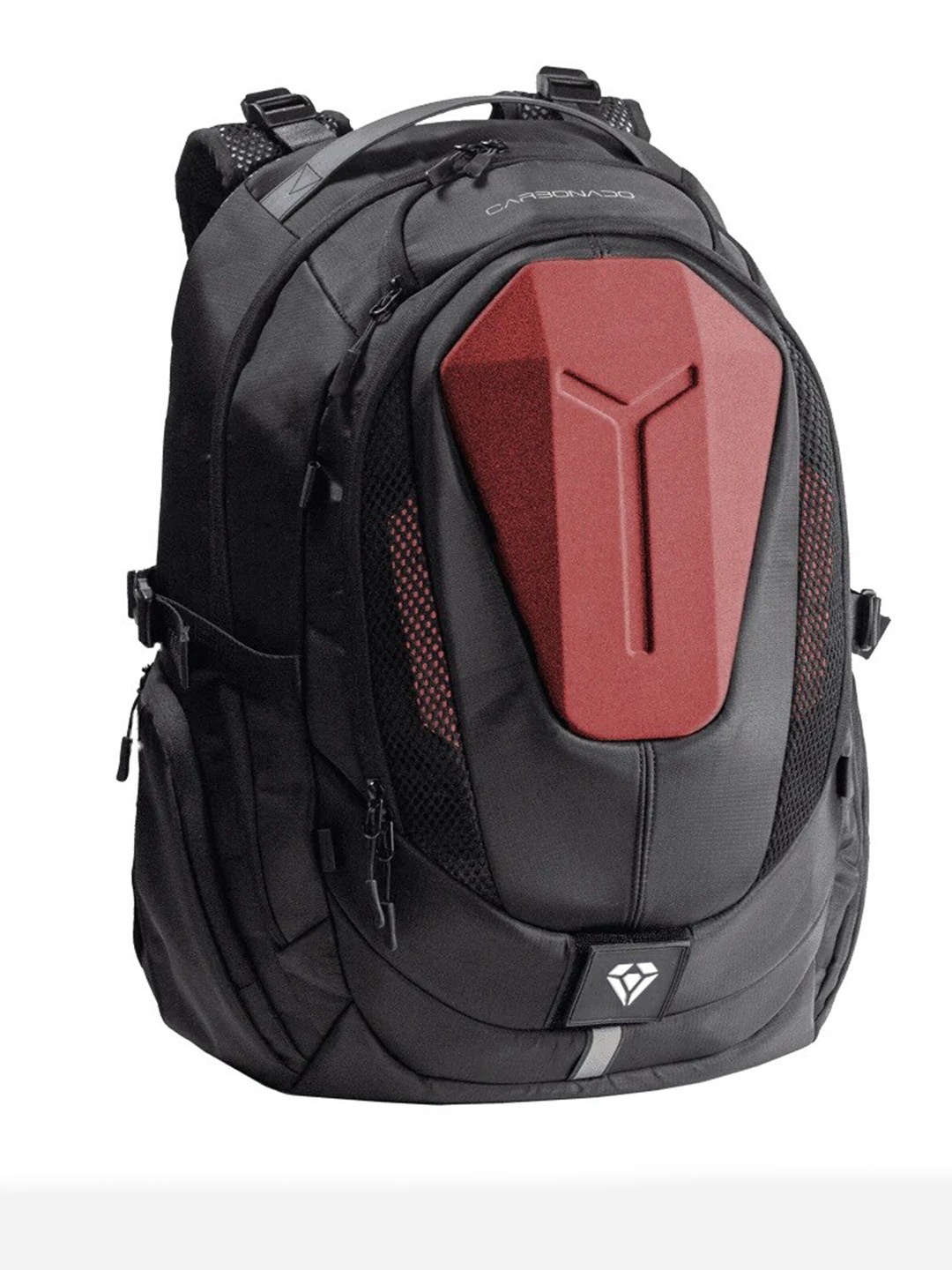 

Carbonado Unisex Backpack With USB Charging Port, Red