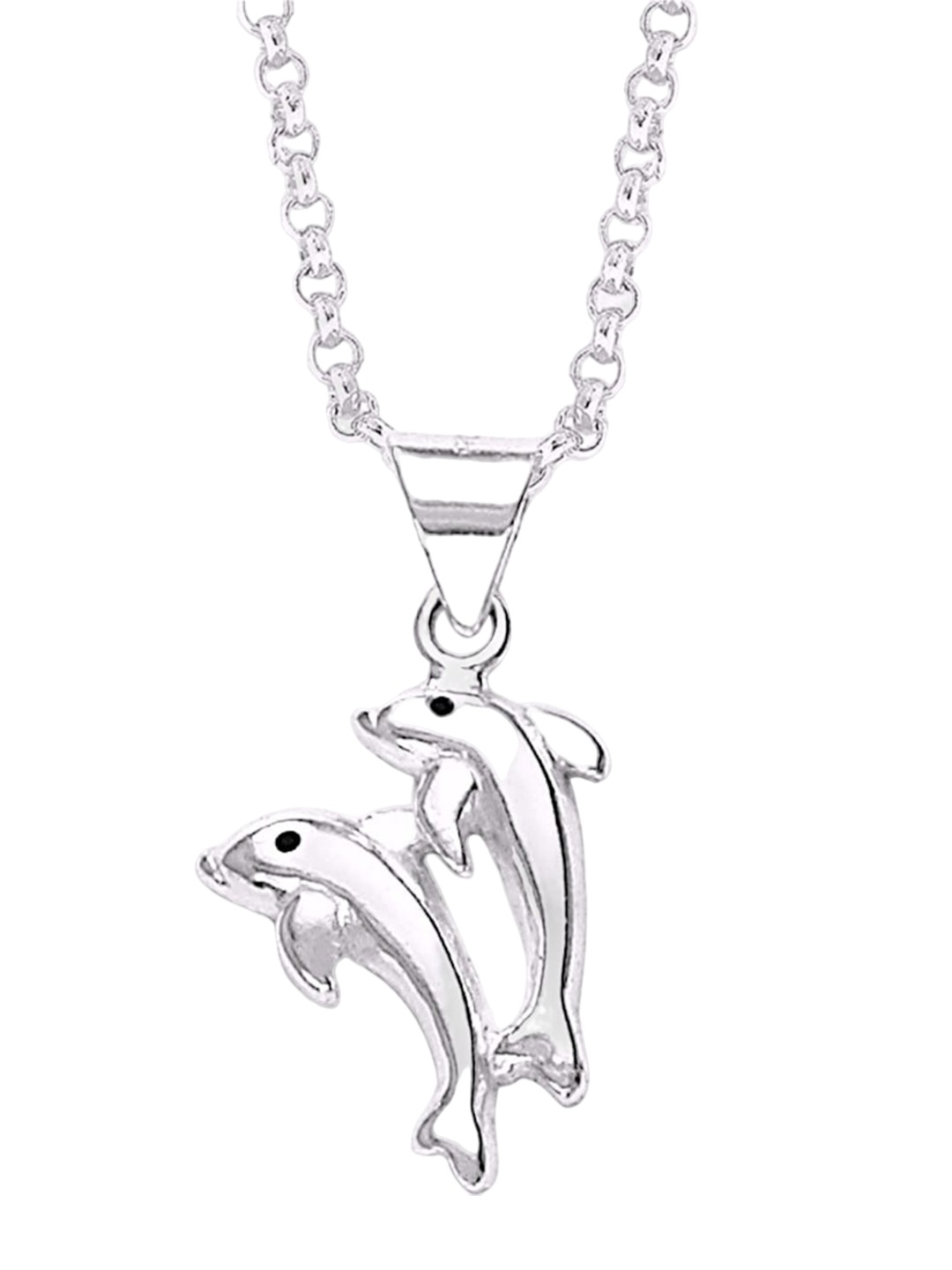 

Taraash Girls 925 Sterling Silver Animal Shaped Dolphin Pendant