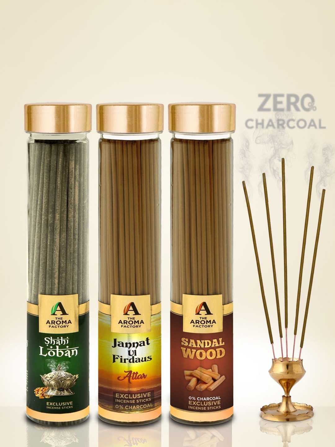 

The Aroma Factory Brown & Green 3-Pcs Incense Sticks