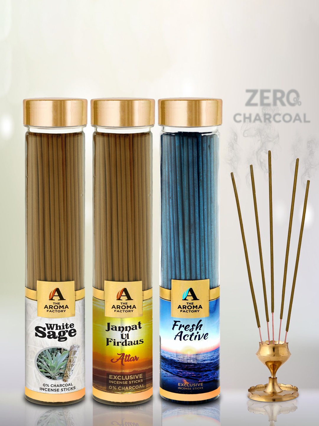 

The Aroma Factory 3-Pcs Brown & Blue Incense Sticks